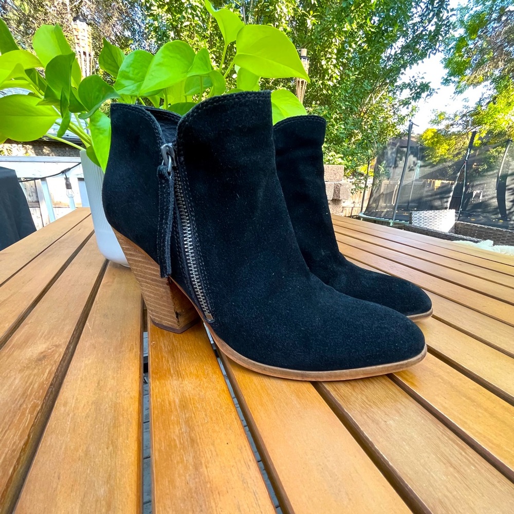 Dolce Vita black suede ankle boots